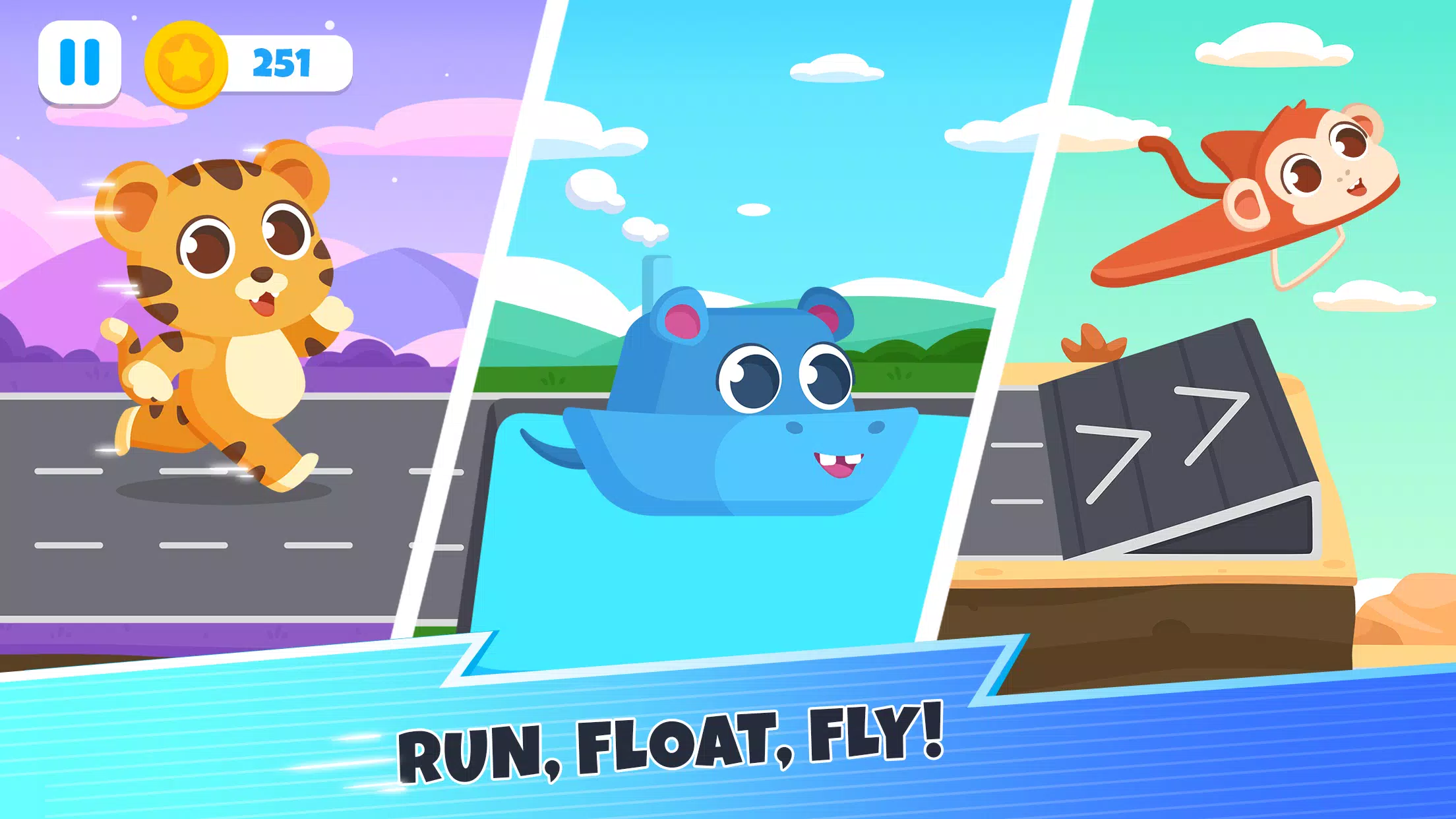 Animal racing games for kids