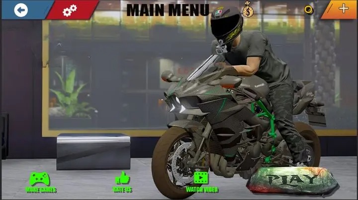 Kawasaki Ninja H2R 3D Games