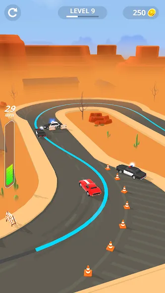Line Race: Police Pursuit
