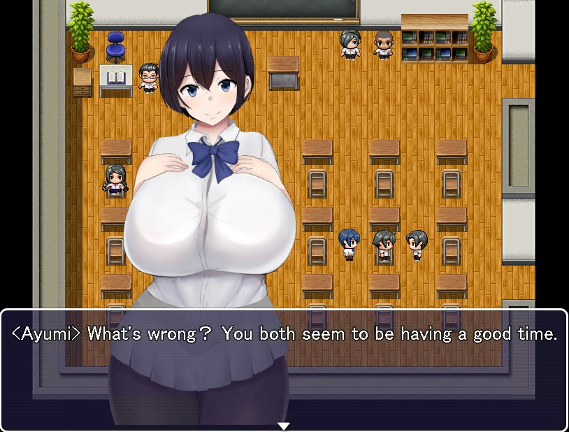 Big Breasts JK Amemiya Ayumi Returns the Favor