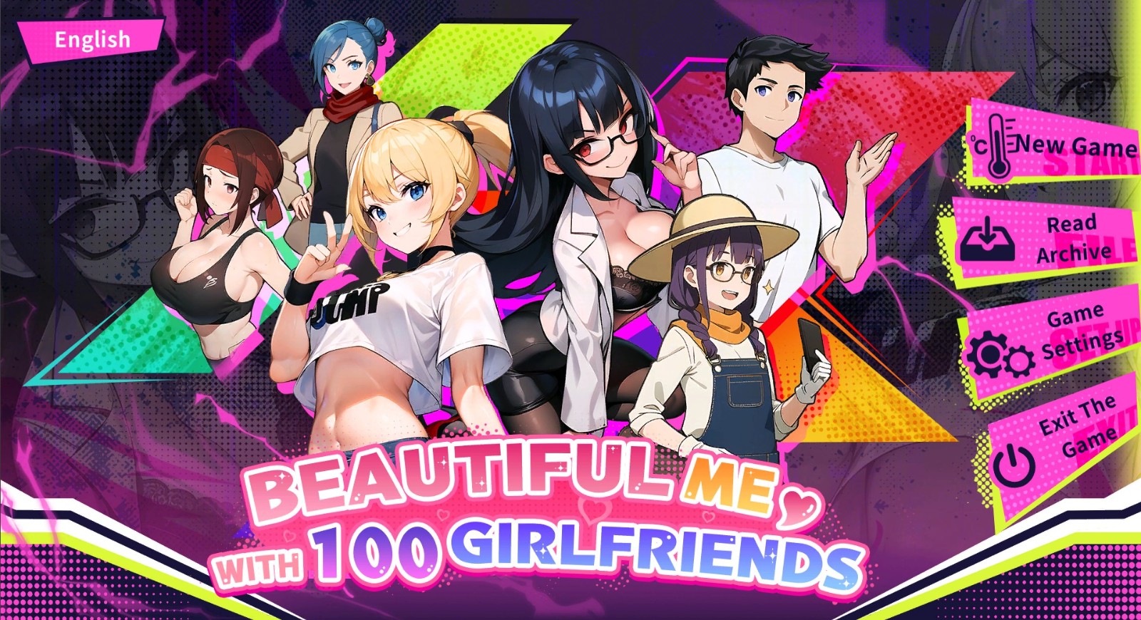 Handsome Me with 100 Girlfriends!