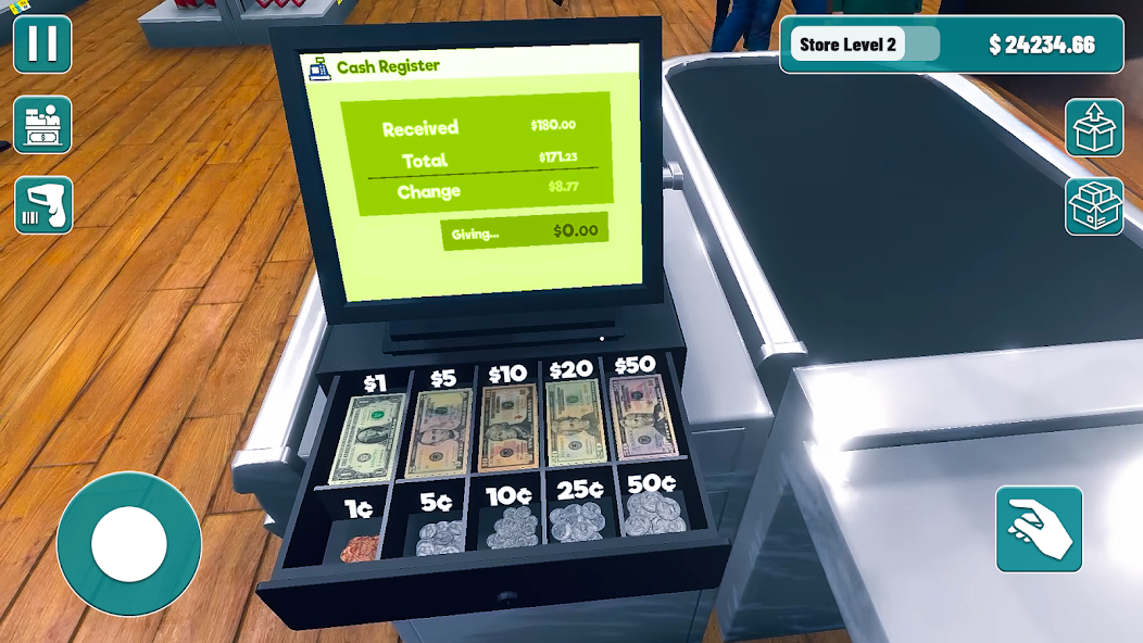 Supermarket Cashier Games 3D Mod