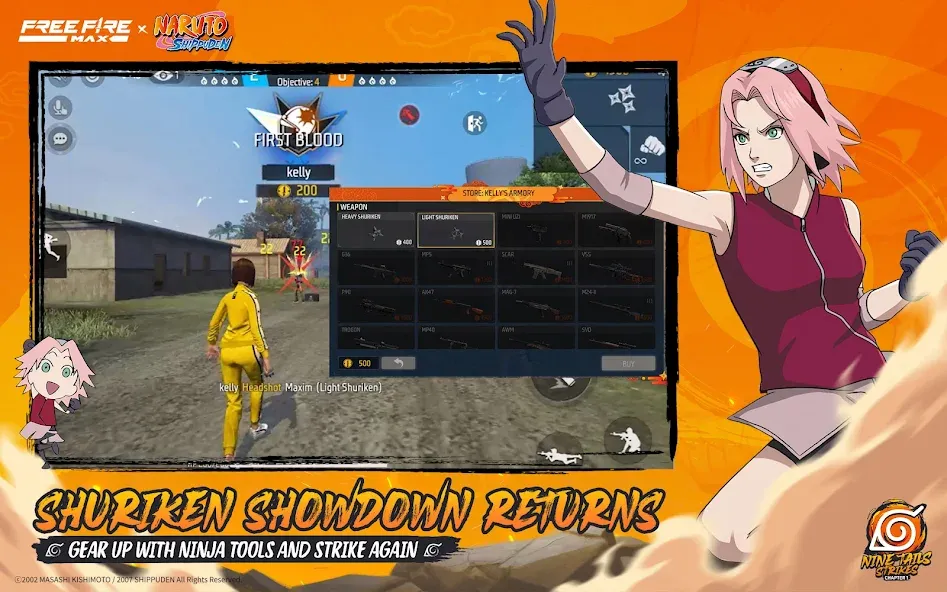 Free Fire MAX x NARUTO