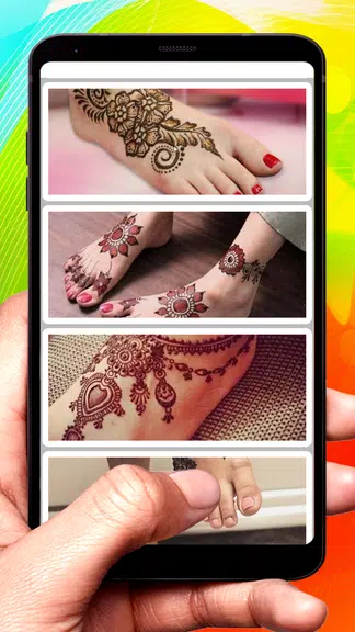 Foot Feet Leg Mehndi Designs Latest