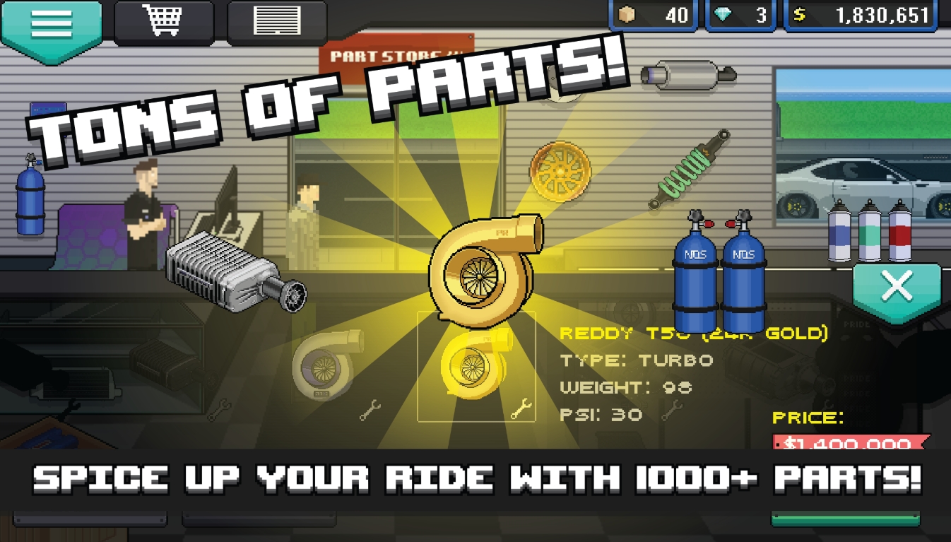 Pixel Car Racer MOD