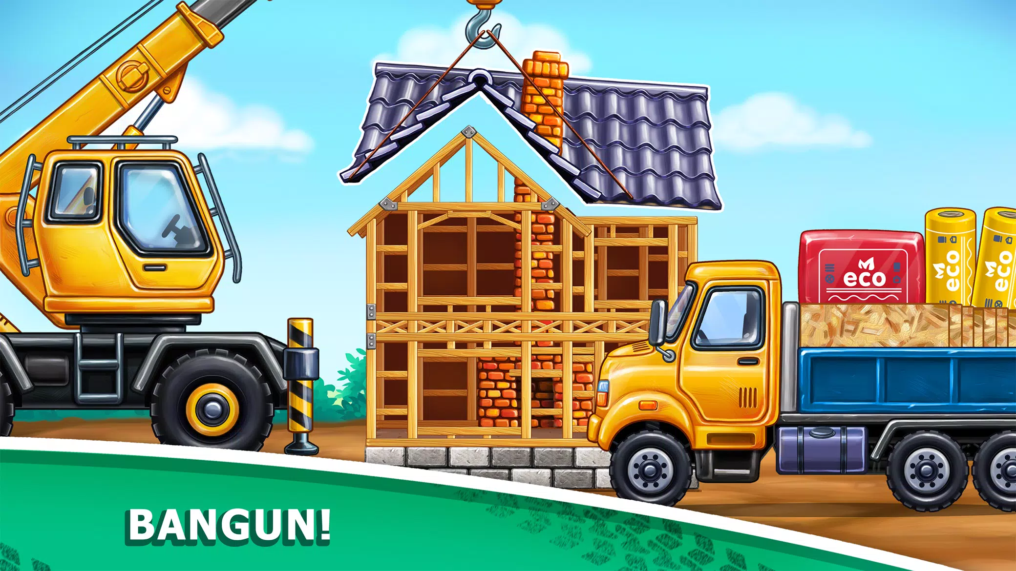 Game anak anak - bangun rumah
