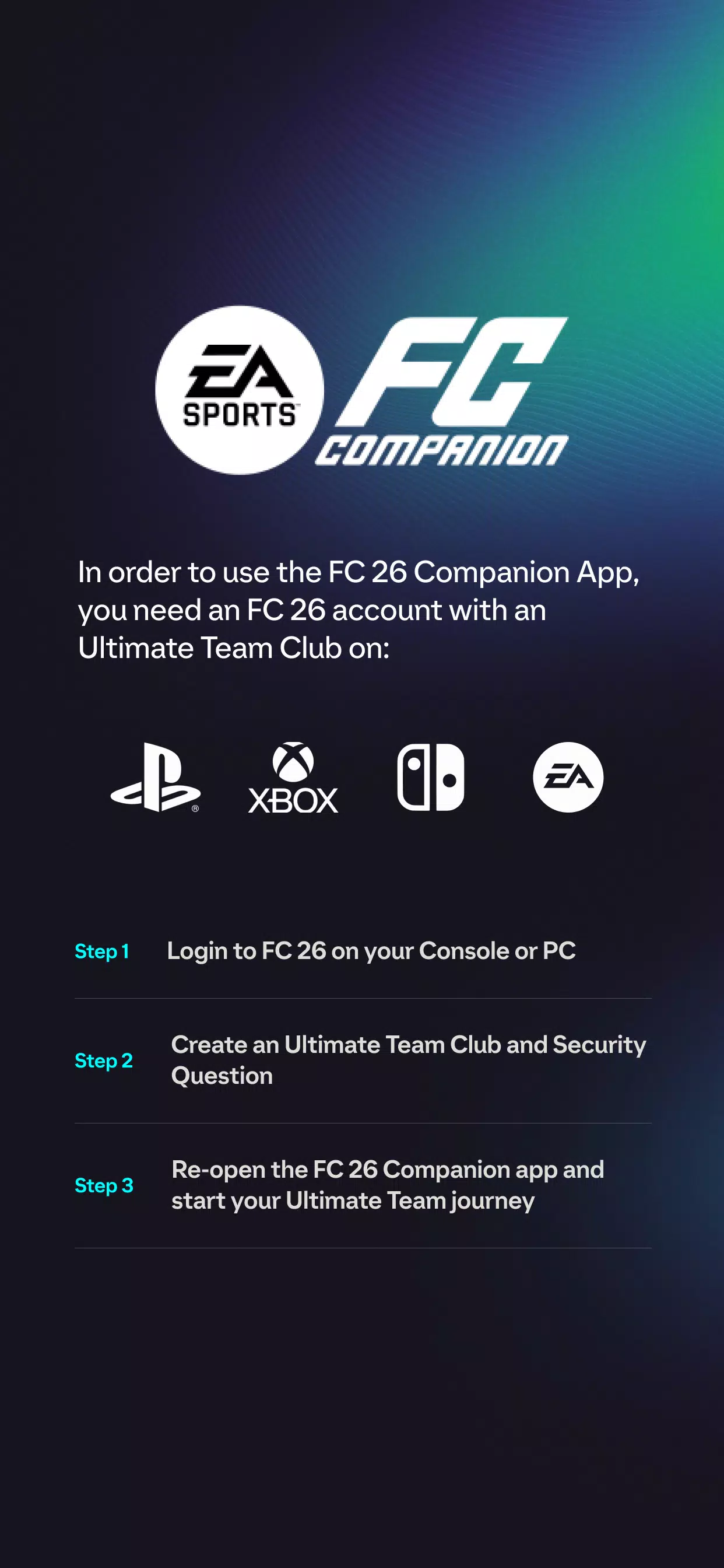 EA Sports FC 26 Companion