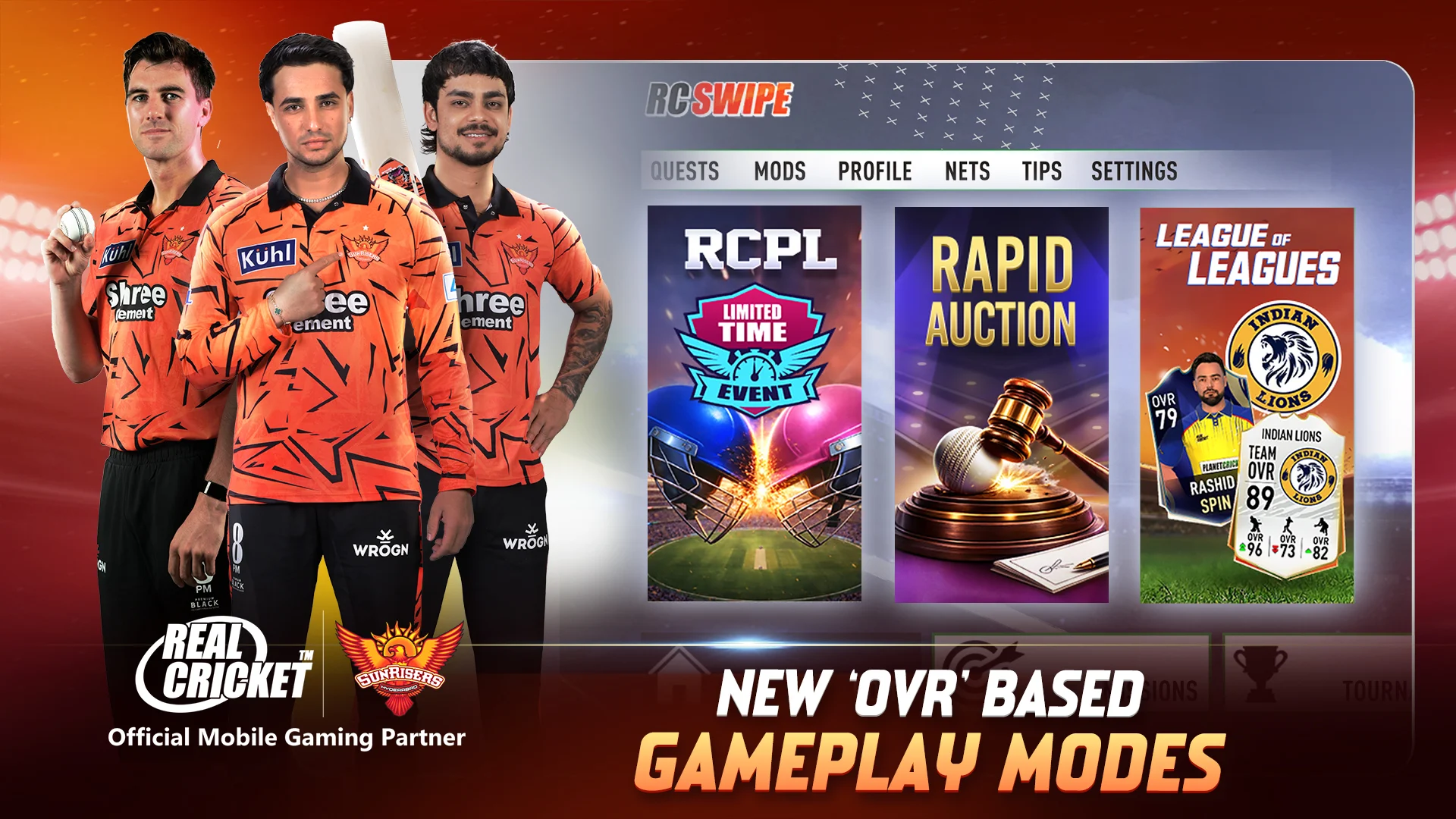 Real Cricket Swipe