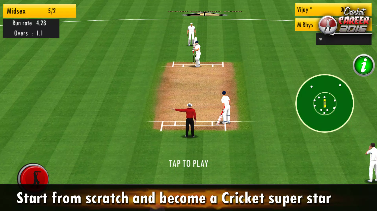 Cricket Career 2016