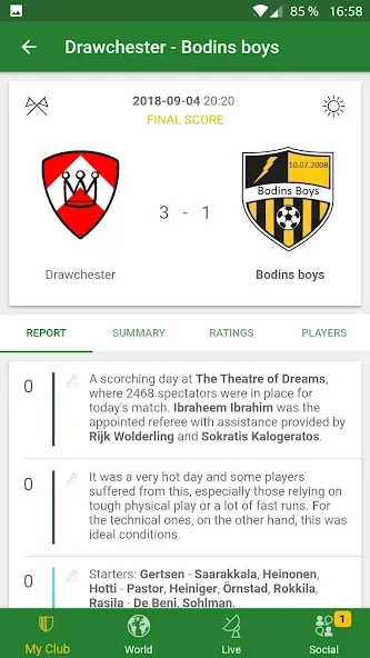 Hattrick Football Manager Game