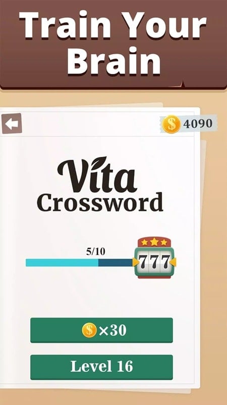 Vita Crossword for Seniors