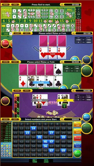 Roulette Slot Poker Keno Bingo