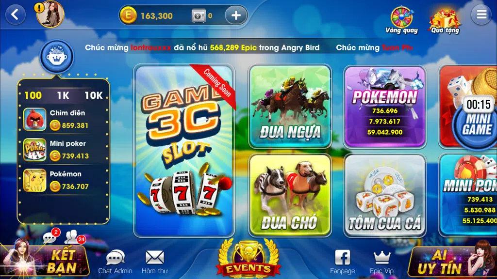 Game 3C Epic Jackpot: Bau Cua Tai Xiu