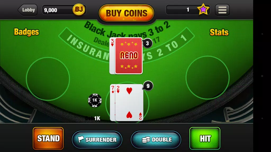 Free Blackjack Online Game