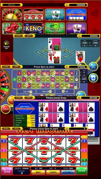 Roulette Slot Poker Keno Bingo
