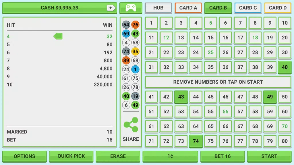 Colorful Keno: Casino Game