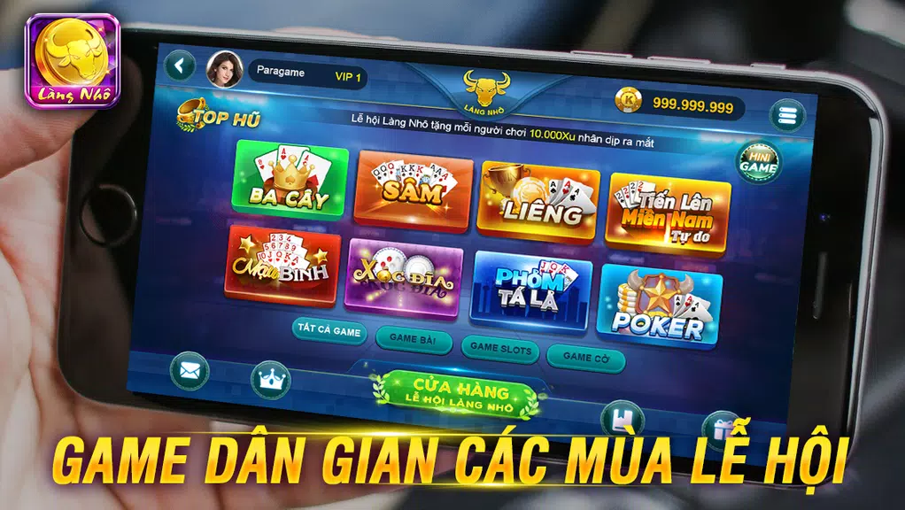 Game đánh bài dân gian LÀNG NHÔ