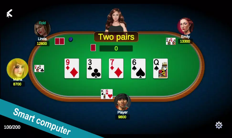 Poker Offline: Texas with Girl