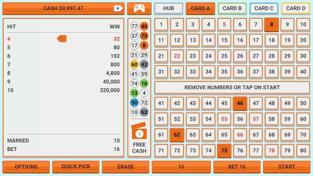 Colorful Keno: Casino Game