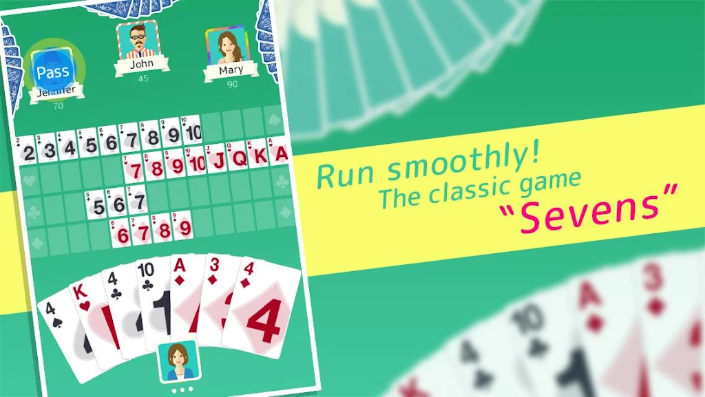 Sevens - Fun Classic Card Game