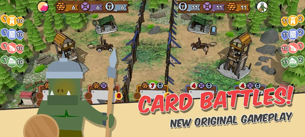 Castle Wars 3D: Card Fight