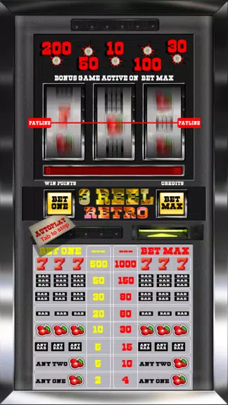 3 Reel Retro Slot Machine