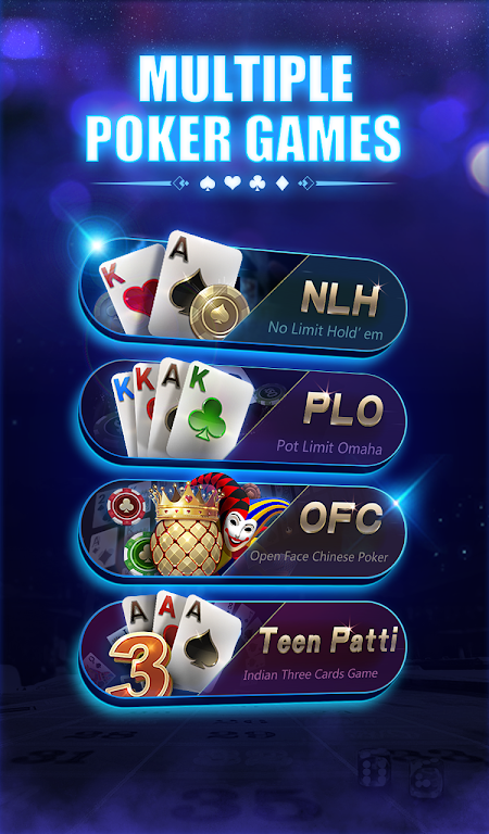 Mr.Poker -Texas Hold&#039;em Poker, PLO, OFC, TeenPatti
