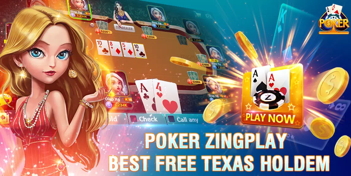 Poker ZingPlay - Best Free Texas Holdem