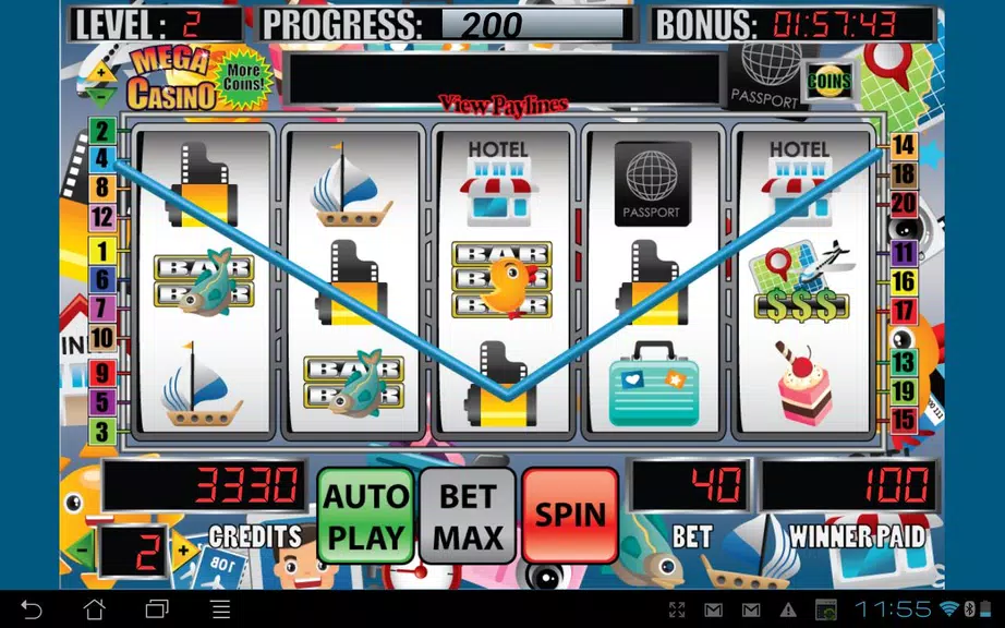 Mega Vacation Slot Machine