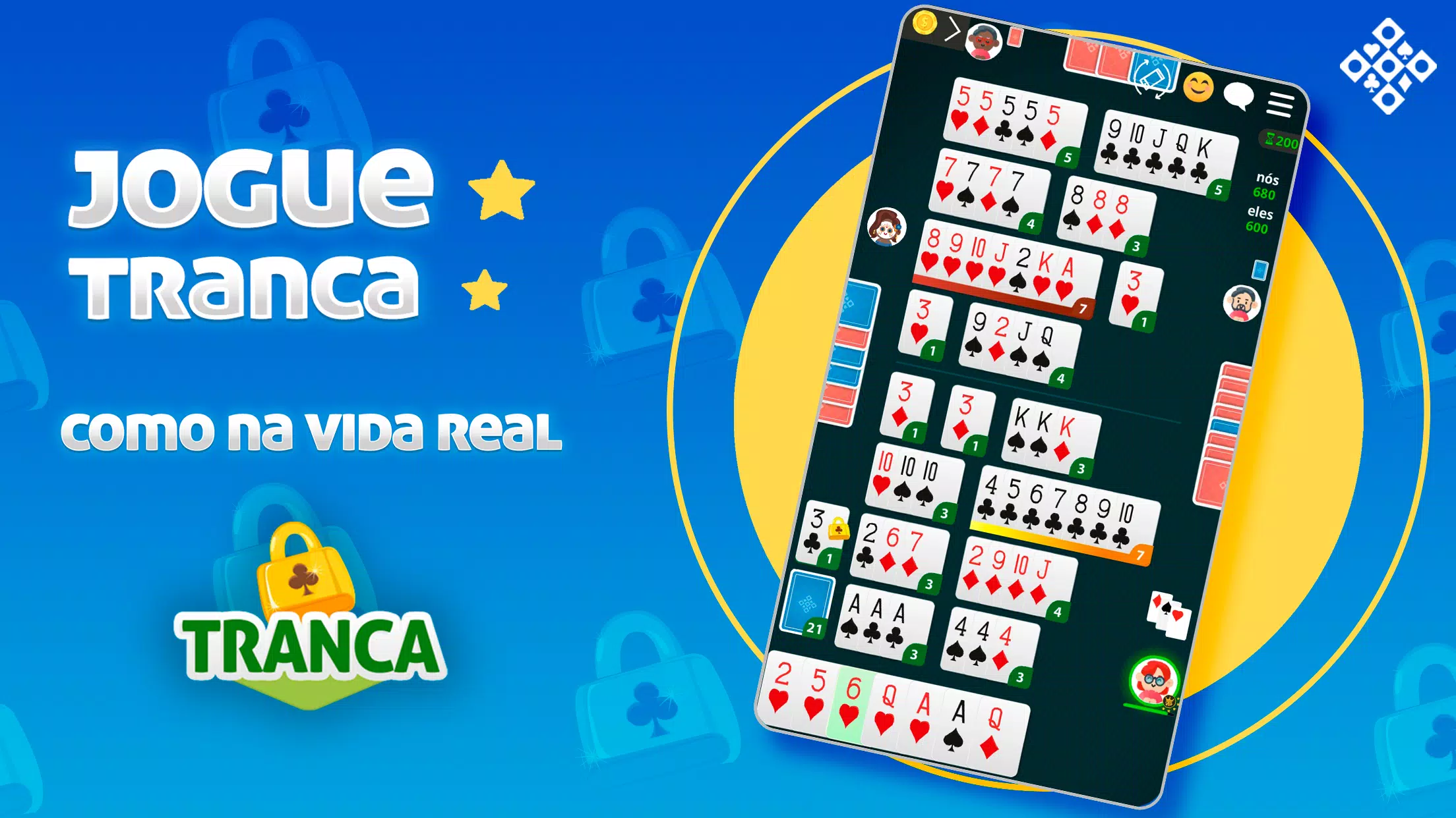 Tranca MegaJogos: Jogo Cartas