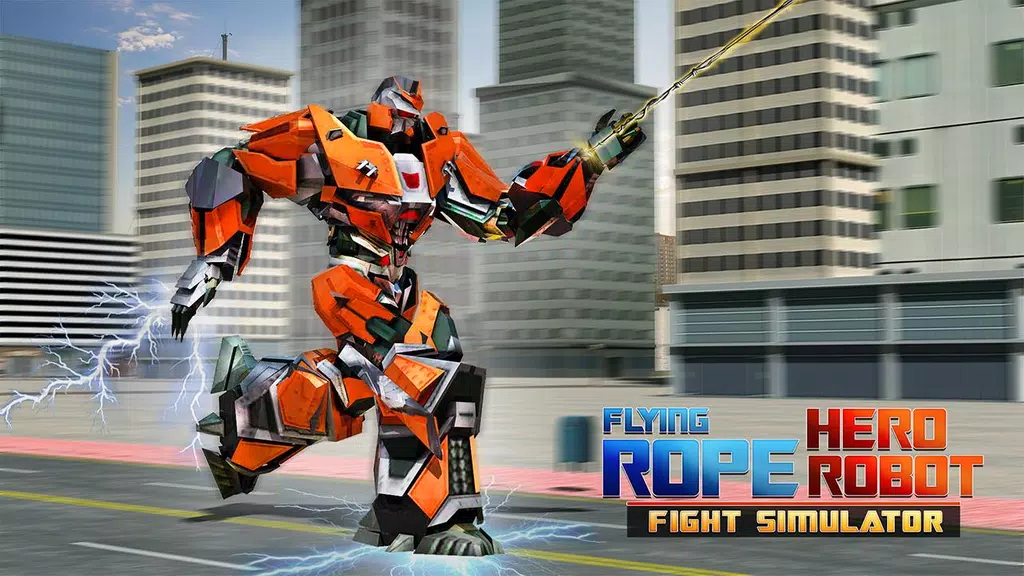 Flying Rope Hero Robot Fight Simulator