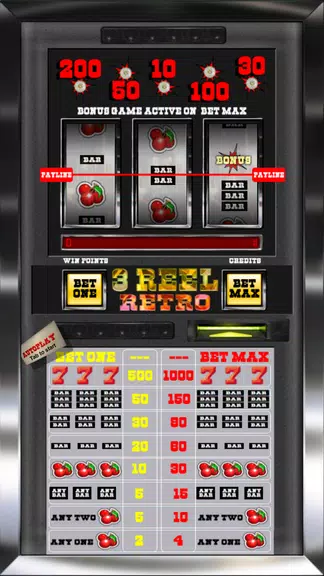 3 Reel Retro Slot Machine