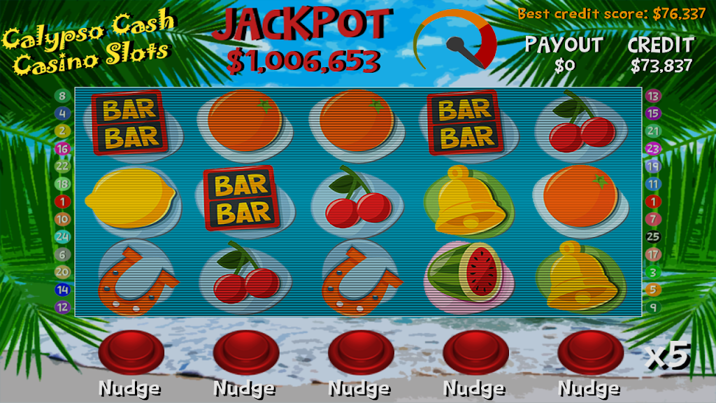 Calypso Cash Casino Slots 1.38
