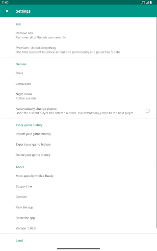Yatzy Scoring Card - Play Yahtzee