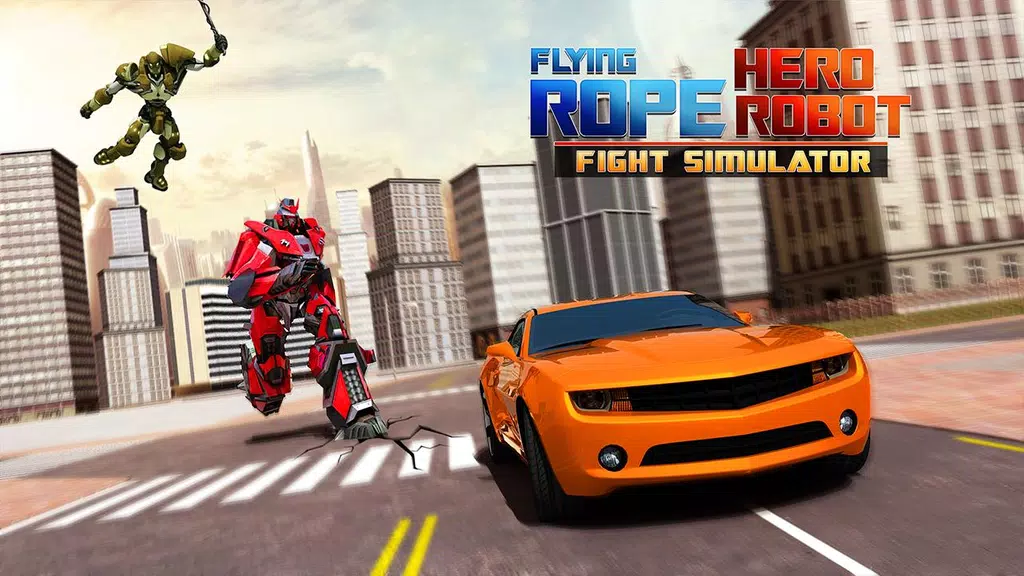 Flying Rope Hero Robot Fight Simulator