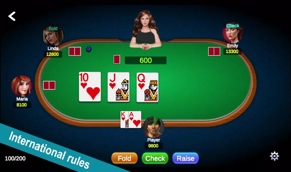 Poker Offline: Texas with Girl