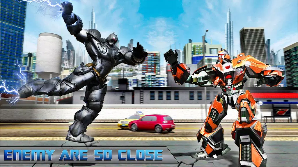 Flying Rope Hero Robot Fight Simulator