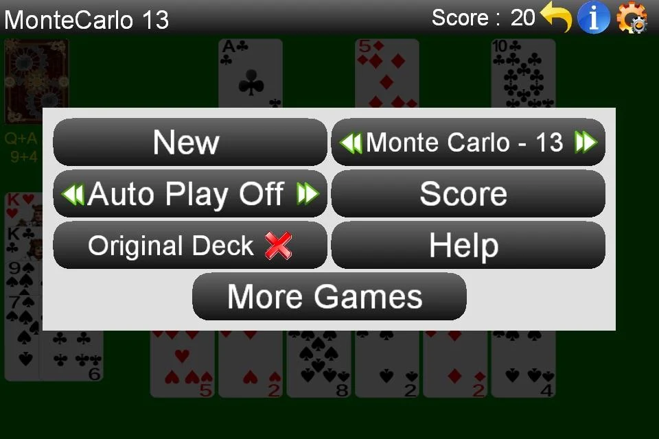 Monte Carlo Solitaire