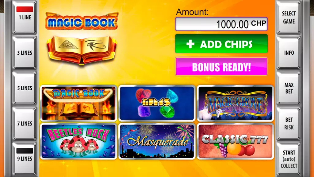Casino Magic Book Slots Machines