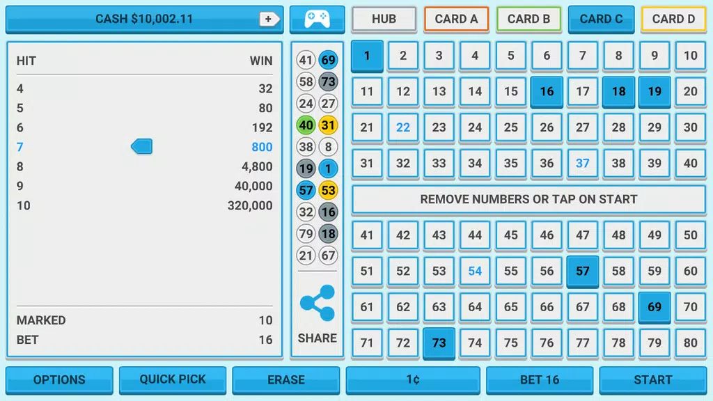 Colorful Keno: Casino Game