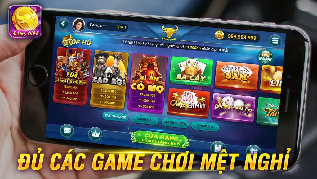 Game đánh bài dân gian LÀNG NHÔ