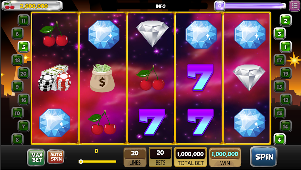 Classic Wild Vegas Slot Machine 777