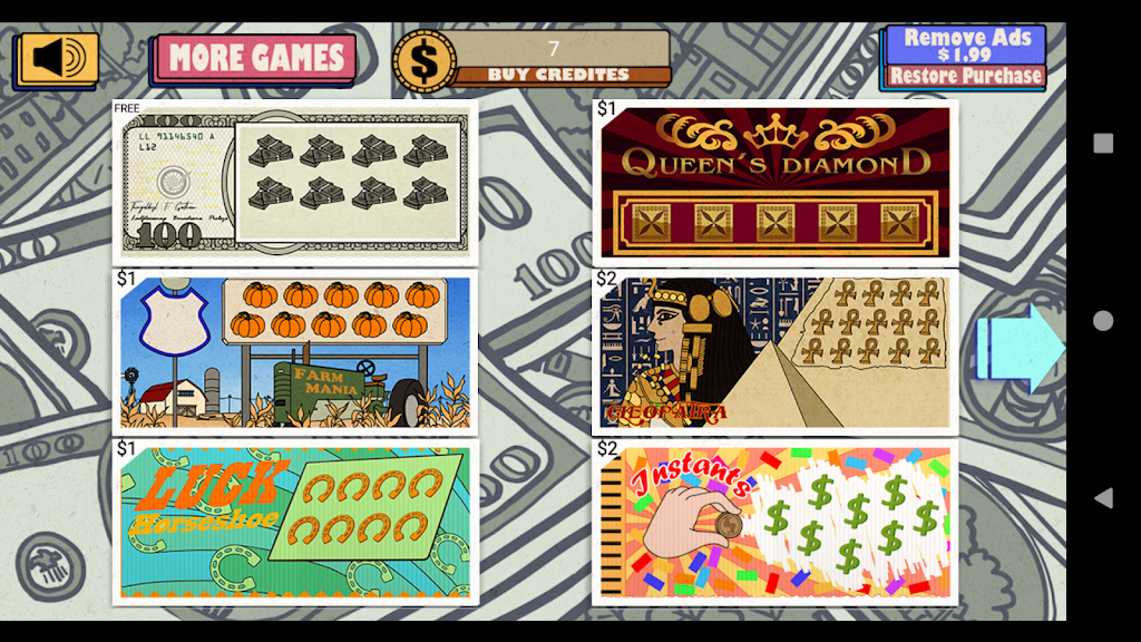 Lucky Lottery 777 Scratch