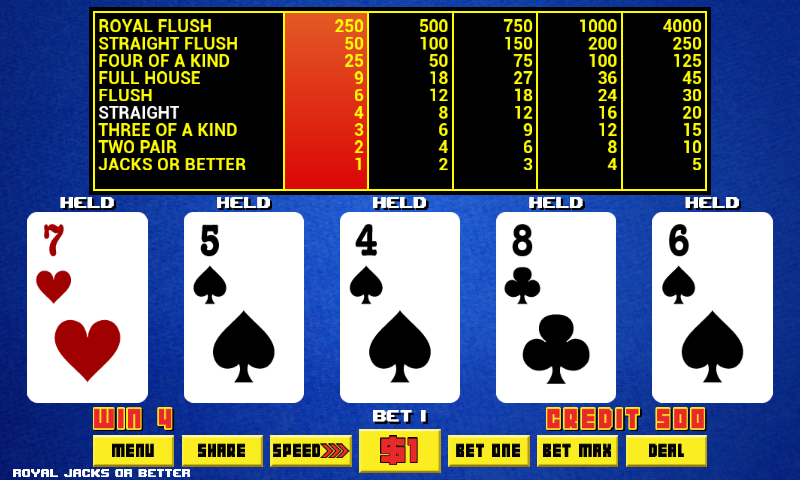 Video Poker - Royal Online