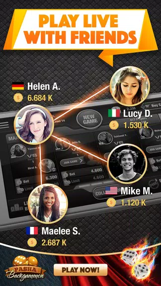 Backgammon Pasha: Free online dice and table game!