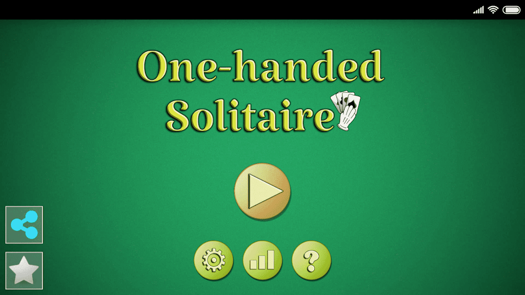 One-handed Solitaire