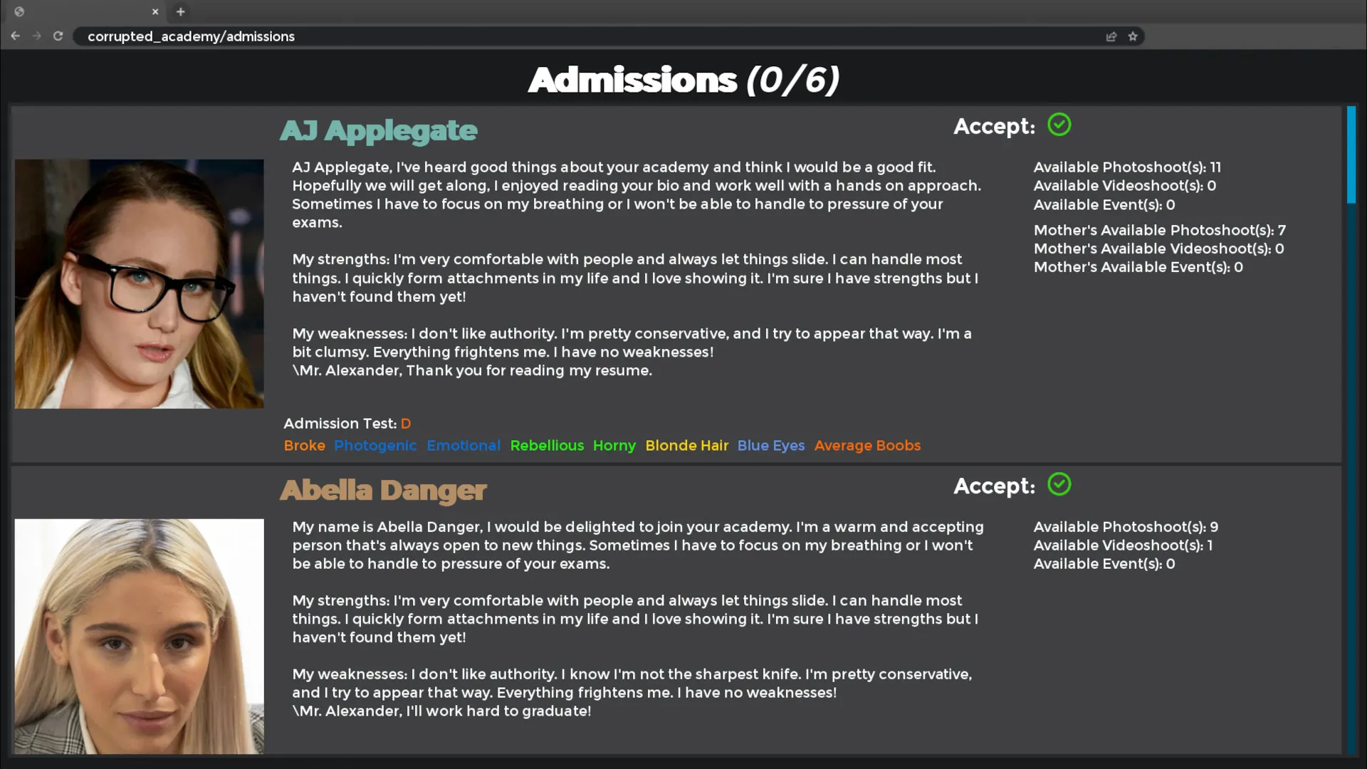 Corrupted Academy
