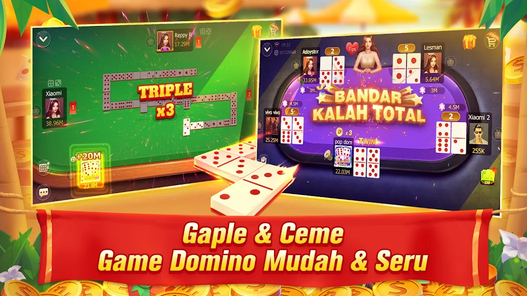 Domino QiuQiu Gaple Slot Poker Mod