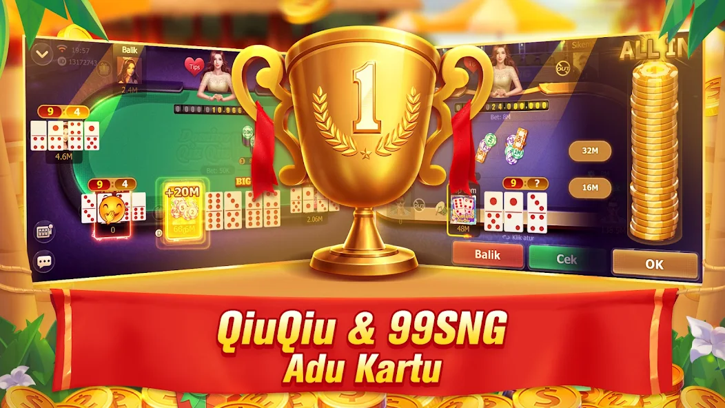 Domino QiuQiu Gaple Slot Poker Mod