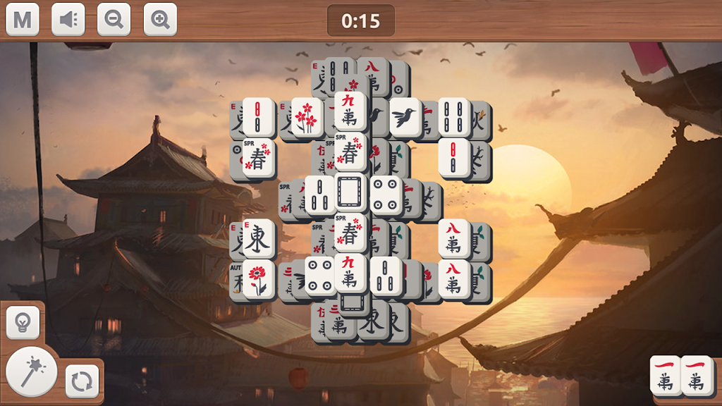 Mahjong Sakura - Oriental Mahjong Set